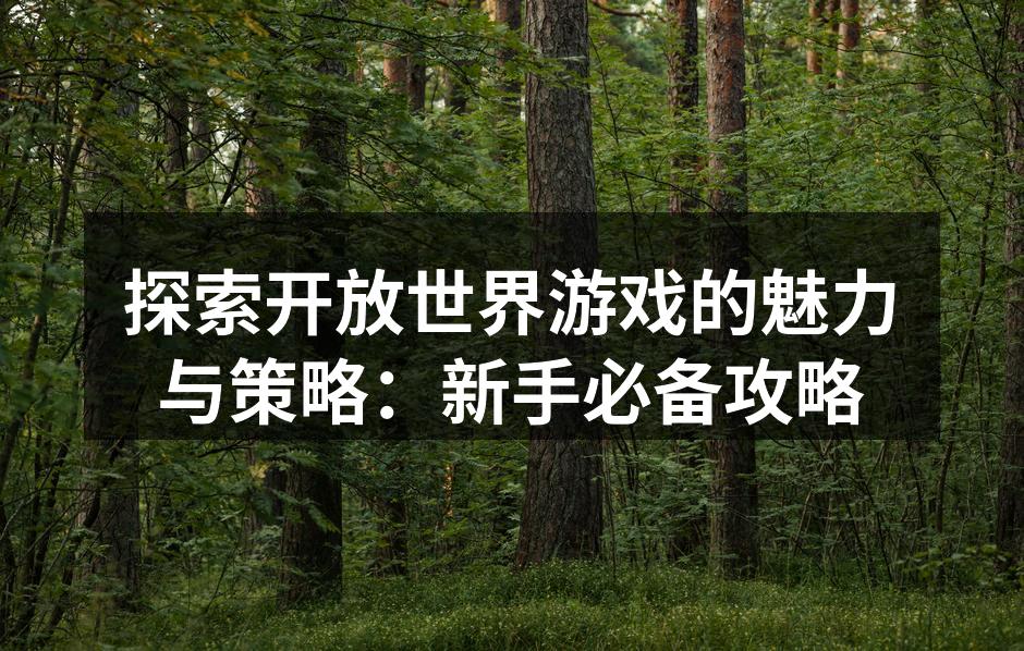 探索开放世界游戏的魅力与策略：新手必备攻